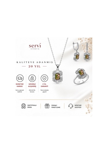 Servi 925 Ayar Gümüş Radiant Baget Set-33 64765025