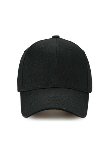 Unisex Ayarlanabilir Spor Siyah-kırmızı Basic Kep Şapka 2'li Set Siyah - Kırmızı