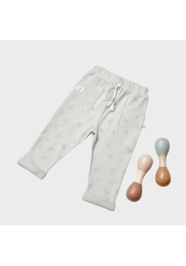 Bibaby Organik Pantolon Love Our Warth Yeşil-11641 Yeşil