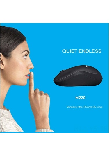 Yunboo Logitech M220 Kablosuz Sessiz Fare, 2.4ghz Optik Teknoloji, Ergonomik Tasarım, Mac/windows Uyumlu, Mat Kırmızı Optik