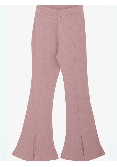 Kız Çocuk İspanyol Paça Taytlı Takım-14426 Gül Kurusu