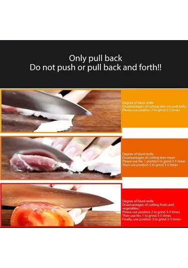 Liangmei Mutfak 4 Segment Bıçak Bileyici Çok Fonksiyonlu