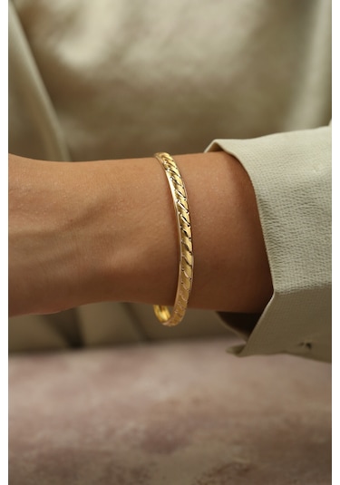 Çiğdem Gürel Kuyumculuk Altın Çizgili Bilezik