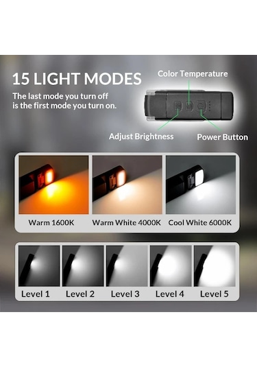 Cbtx Göz Bakımı Plastik Okuma Işığı Led Lamba Kitap Sayfası Tutuculu Kitap Işığı - Siyah
