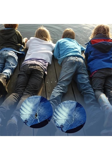 3/rulo Jean Ütü Yaması, 8 X 50 Cm Onarım Yamaları, Giyim, Çocuk Çok Renkli