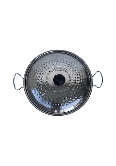 Yemek Pişirme Tavası Kapaklı 35 Cm'lik-80 Çelik