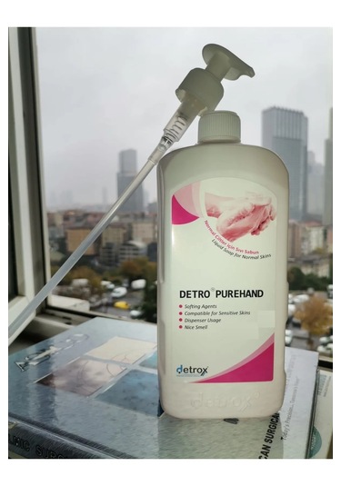 Detro Purehand Normal Ciltler İçin Sıvı Sabun 1l, Pompa Dahil