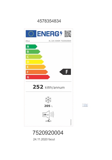 Altus AL 225 Joker 205 LT Sandık Tipi Derin Dondurucucu