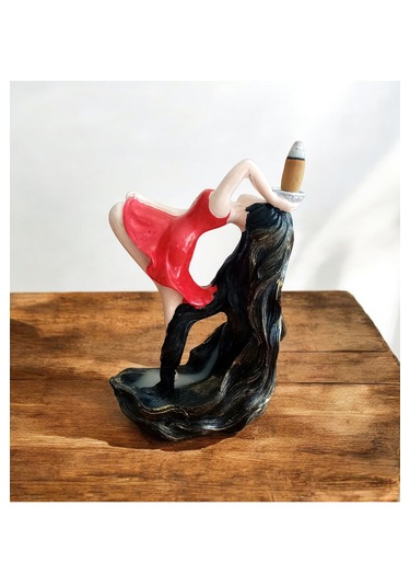 Rapunzel Saçlı Balerin Kız Geri Akış Şelale Tütsülük