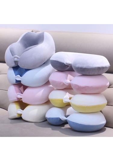 U Şeklinde Peluş Boyun Yastığı - Sarı - 30cm Um93390-3 Yurt Dışından Sarı