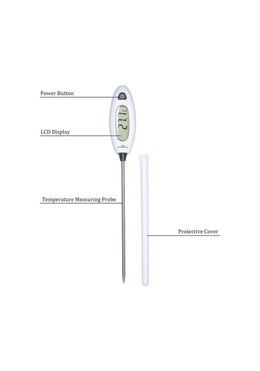Ranyeek Gm1311 Yiyecek Sıcaklık Ölçer, Sayısal Göstergeli Prob Tipi, -50 300 C Aralığı, Mutfak Suya Yağa Sıcaklık Ölçümü, Hassas, Pil İçermez