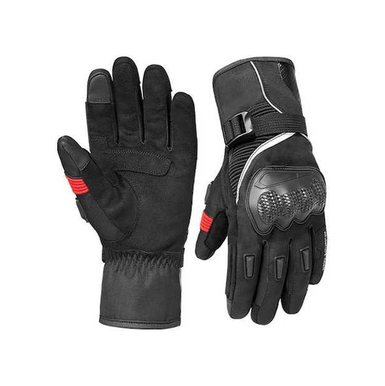 Fortunelane Kışlık Motosiklet Eldiveni - Dokunmatik Ekran Uyumlu, Su Geçirmez, Siyah Xl Boy
