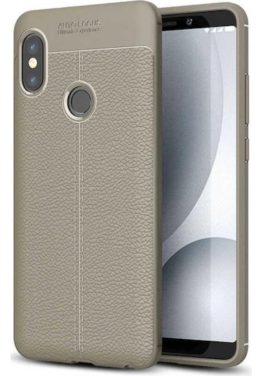 Xiaomi Redmi Note 5 Pro Kılıf Zore Niss Deri Desenli Silikon (516276116)
