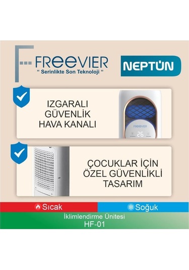 Freevier Hf-01 Neptün Uzaktan Kumadanlı Kule Tipi Vantilatör