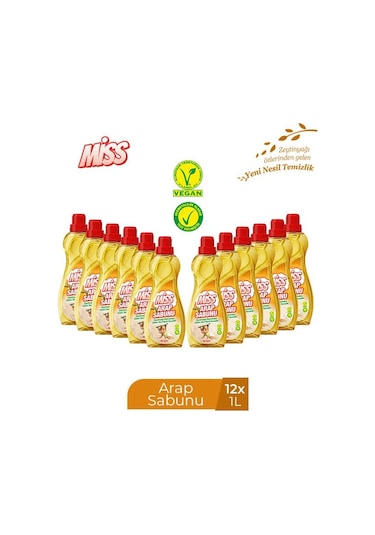 Miss Sıvı Arap Sabunu 12 x 1 L