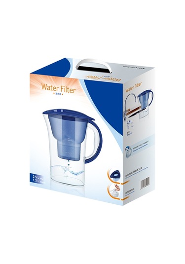 Sones 1.3l Taşınabilir Ev Mutfak Aktif Karbon Filtre Soğuk Su Şişesi Mor