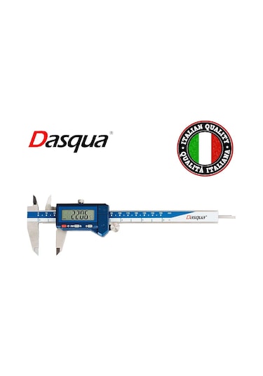 Dasqua 2000-1010 200Mm Mavi Lcd Ekran Dijital Kumpas Ip54 Koru