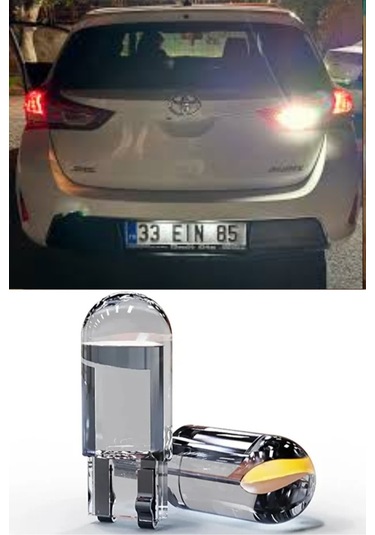 Toyota Auris Plaka Aydınlatma Seti Beyaz Özel Cob Led