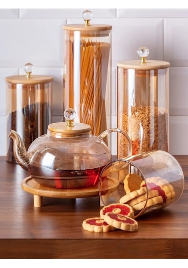 Agness 1650 Ml Kapaklı Cam Kavanoz, Dökme Ürünler İçin. 151480642