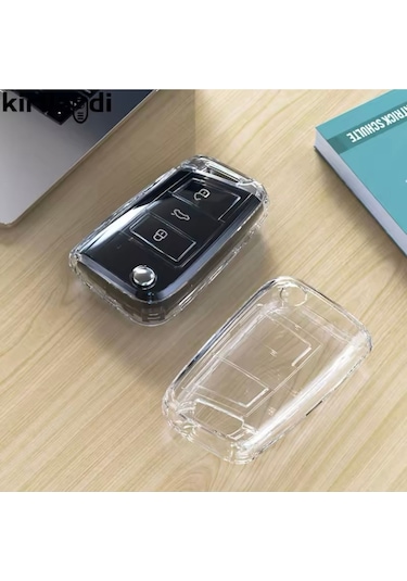 Skoda Karoq Şeffaf Anahtar Kılıfı