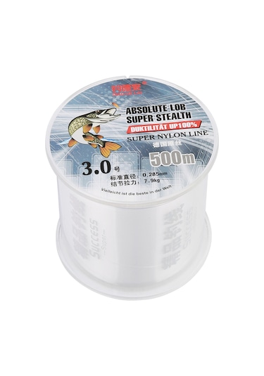 Reedark Beyaz 3.0 Nilon Balıkçılık Misini 500m - Dayanıklı, Hızlı Su Girişi, Düşük Genleşme