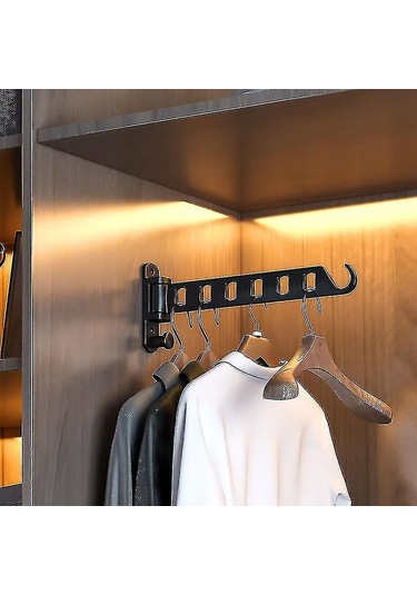 Birden Fazla Kıyafeti Asmak İçin Döner Katlanabilir Elbise Askısı B Diğer