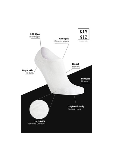 Bambu Erkek Sneaker Siyah-beyaz-laci-füme Çorap Dikişsiz Görünmez Bilekte Spor Çorap Premium 4'lü Çok Renkli