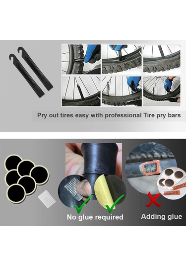 Monyee Bisiklet Ve Spor Topları İçin Taşınabilir Mini Hava Pompa Seti B - Presta/schrader Valfi İle Hızlı Enflasyon, Tamir Aletleri Dahil