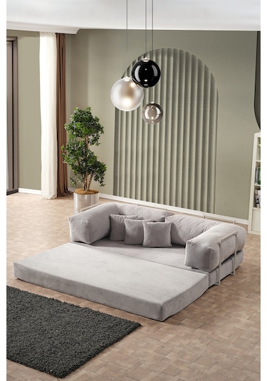 Legom Petek Aktivite Koltuğu Yatak Olabilen Çok Amaçlı Kanepe L Koltuk Gri Gri