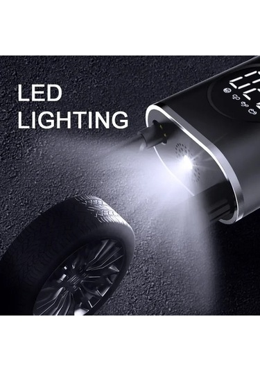 Novahub Yeni Taşınabilir Tahrikli Şarj Pompası Pompası Pompası Mini Mini Lastik Kendinden Kablosuz Hava Elektrikli El Ekran Dijital Araba Oo