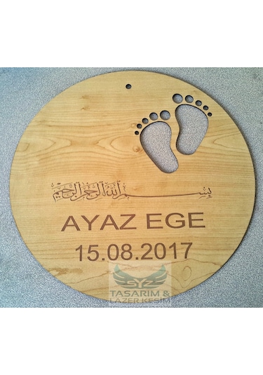 Syztasarim Bebek Odası Kapı Süsü (Sade)