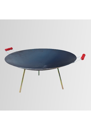 Nurgaz Ng-Ac Ateş Çanağı - Ayaklı Portatif Kavurma Sacı + Çanta Siyah