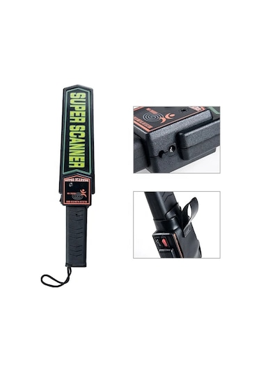 Techtic Scanner Metal Üst Arama El Dedektörü Güvenlik Havaalanı