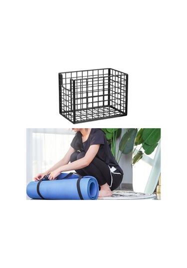 Suntek Yoga Matı Saklama Sepeti Banyo Yurt Odası İçin Sağlam Siyah