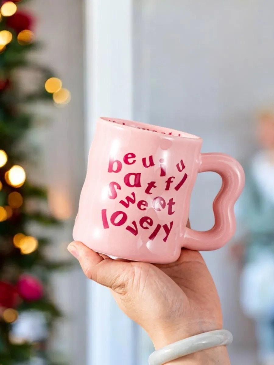 Arthomes Büyük Seramik Çay Ve Kahve Kupası 268147500 Pembe