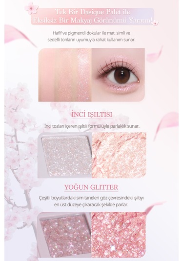 Dasique Mat Ve Işıltılı Renk Seçenekleri Sunan Far Paleti Shadow Palette Romantic Blossom Romantic Blossom