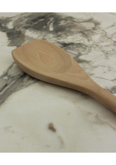 Lüks Ahşap Servis Kaşık Büyük Boy 31cm
