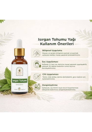 Isırgan Tohumu Yağı 10 Ml %100 Saf Diğer