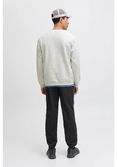 Jack & Jones Jcotier Print Erkek Sweatshirt BEYAZ