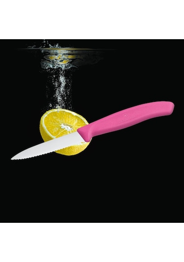 Victorinox 6.7636.L115 8 CM Tırtıklı Soyma Bıçağı Pembe