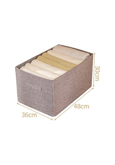 Dancemonkey Cbtx 53l Gardırop Elbise Saklama Kutusu - İmitasyon Keten Yıkanabilir Gri 140l