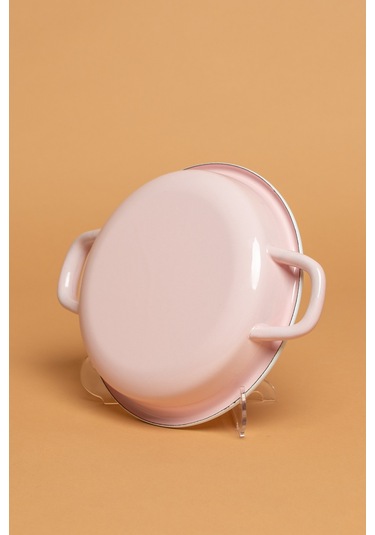 Rosa Di Verona Emaye Kulplu Pembe Sahan Ebutay Pembe