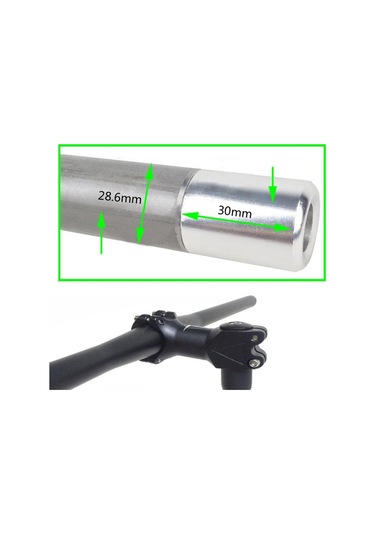 Suntek Bisiklet Quill Adaptör Gövdesi Adaptör Yükseltici 22 Gümüş