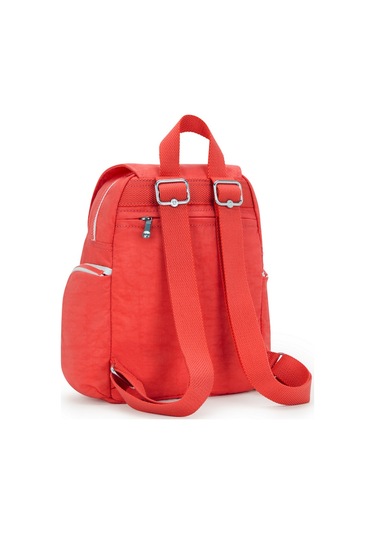 Kıplıng City Zip Mini Küçük Boy Sırt Çantası Kırmızı Almost Coral Kırmızı