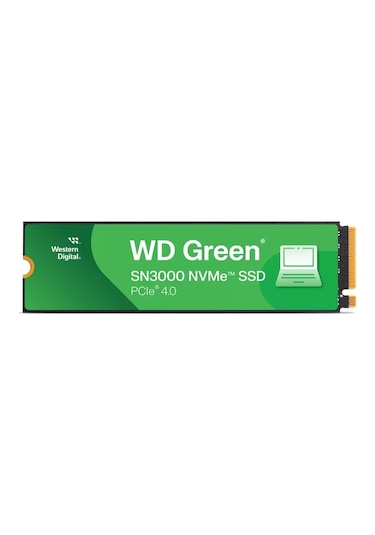 Wd Green Sn3000, Wds500g4g0e, 500gb, 5000/4000, Gen4, Nvme Pcıe M.2 2280, Ssd