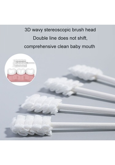 Sones Cuyuansd 30 Adet/kutu Bebek Ağız Temizleyici Dil Temizleme Gazlı Bez Çubuğu, Stil: Klasik