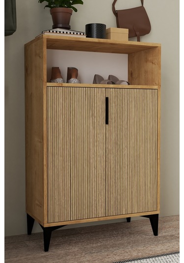 1205 Ada Ayakkabılık 4 Raflı 2 Kapaklı Çok Amaçlı Dolap Yunus Safir Yunus - Safir