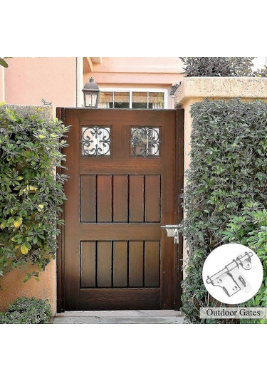 Sürgülü Kapı Mandalı Cıvatası Mandalı Kalınlaştırılmış Paslanmaz Çelik Sağlam Dayanıklı Kilit Delikli Banyo Mutfak Bahçe Yatak Odası Dolap Dış Mekan