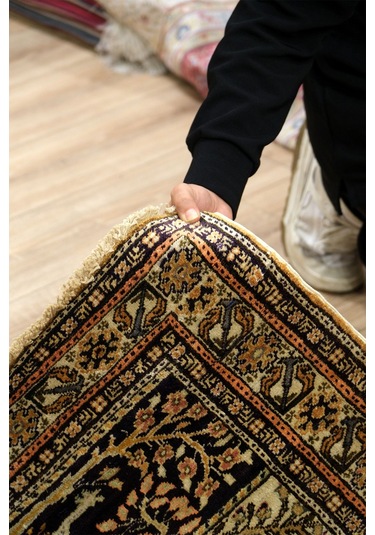 Anatolia El Dokuma Halısı - Yastık Boy - Doğal Yün, Geleneksel Motifler - Leh42875044 Çok Renkli