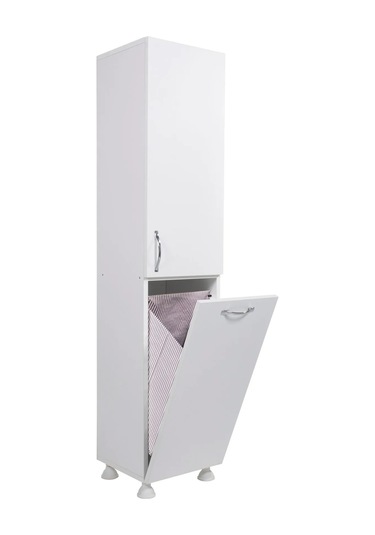 My Design Kirli Çamaşır Dolabı- Çok Amaçlı Dolap Beyaz